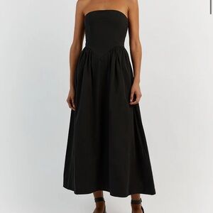 DISSH HYLAND STRAPLESS MIDI DRESS